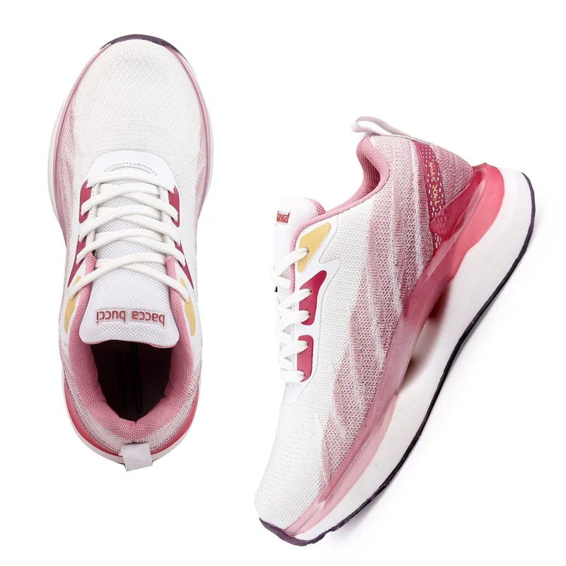 Bacca Bucci White Pink HYPERSOFT SERIES Sport Shoes for Women | Best Price UAE